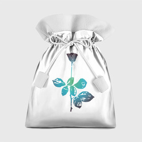 Подарочный 3D мешок с принтом ROSE OF PERCEPTION в Тюмени, 100% полиэстер | Размер: 29*39 см | emotion | enjoy the silence | rose | violator | роза | эмоции