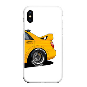 Чехол для iPhone XS Max матовый с принтом WRX STI art в Тюмени, Силикон | Область печати: задняя сторона чехла, без боковых панелей | art | impreza | sti | subaru | wrx