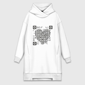 Платье-худи хлопок с принтом QR Love в Тюмени,  |  | coronavirus | covid | covid19 | l | qr code | qr код | sputnik | вакцина | вакцинация | вирус | здоровье | изоляция | иммунитет | карантин | ковид | код | корона | коронавирус | маркировка | маска | пандемия | паспорт