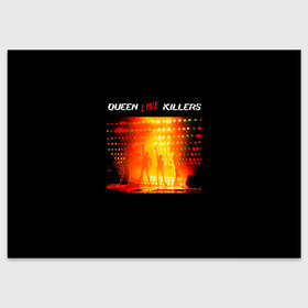 Поздравительная открытка с принтом Live Killers - Queen в Тюмени, 100% бумага | плотность бумаги 280 г/м2, матовая, на обратной стороне линовка и место для марки
 | freddie mercury | paul rodgers | queen | quen | альбом | брайан мэй | глэм | джон дикон | квин | королева | куин | меркури | меркьюри | музыкант | мэркури | певец | песня | поп | роджер тейлор | рок группа | фаррух булсара