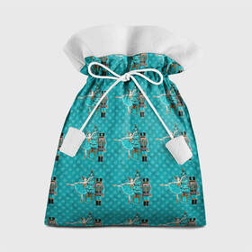 Подарочный 3D мешок с принтом Новогодний Щелкунчик в Тюмени, 100% полиэстер | Размер: 29*39 см | Тематика изображения на принте: 2022 | нг | новогодний | новый год | рождество | щелкунчик