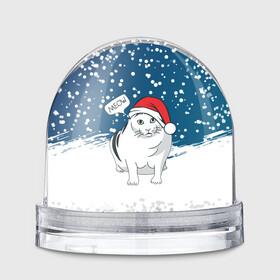 Игрушка Снежный шар с принтом НОВОГОДНИЙ КОТ БЕНДЕР (МЕМ) в Тюмени, Пластик | Изображение внутри шара печатается на глянцевой фотобумаге с двух сторон | Тематика изображения на принте: 2022 | 22 | bender | cat | christmas | meme | memes | meow | merry | new | snow | winter | year | бендер | год | зима | кот | кошка | мем | мемы | мяй | новый | рождество | снег | толстый