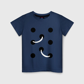 Детская футболка хлопок с принтом Иллюзия номер 1 в Тюмени, 100% хлопок | круглый вырез горловины, полуприлегающий силуэт, длина до линии бедер | yaay | дырки в одежде | иллюзия | иллюзорный | лапша | мираж | обман | отверстия в футболке | прикол | тридэ | фокус
