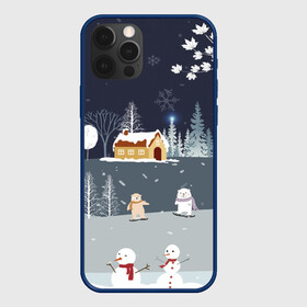 Чехол для iPhone 12 Pro Max с принтом Снеговики и Мишки 2022 в Тюмени, Силикон |  | Тематика изображения на принте: 2022 | год | дед | дети | зима | коньки | мишки | мороз | новый | праздники | радость | рождество | санки | санта | снег | снеговик | счастливого