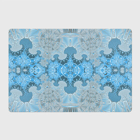 Магнитный плакат 3Х2 с принтом Коллекция Фрактальная мозаика Голубой 292-6-n в Тюмени, Полимерный материал с магнитным слоем | 6 деталей размером 9*9 см | blue | fractal | light | pattern | symmetrical | на витрину | светлый | симметричный | узор | фрактал