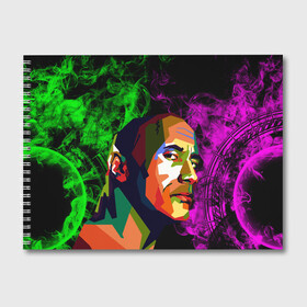 Альбом для рисования с принтом Дуэйн Джонсон АРТ Скала в Тюмени, 100% бумага
 | матовая бумага, плотность 200 мг. | актер | боец | вектор | джонсон | дуэйн | зеленый | лицо | лысый | неон | огонь | пламя | реслинг | селебрити | скала | фиолетовый | харизма