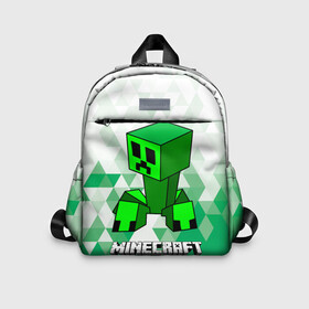 Детский рюкзак 3D с принтом Minecraft Creeper ползучий камикадзе в Тюмени, 100% полиэстер | лямки с регулируемой длиной, сверху петелька, чтобы рюкзак можно было повесить на вешалку. Основное отделение закрывается на молнию, как и внешний карман. Внутри дополнительный карман. По бокам два дополнительных кармашка | Тематика изображения на принте: creeper | green minecraft | minecraft | minecraft creeper | minecraft dungeons | детские игры | зеленый майнкрафт | камикадзе | крипер | крипер майнкрафт | криппер | майнкрафт крипер | майнкрафт подземелье | минекрафт | мобы