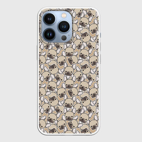 Чехол для iPhone 13 Pro с принтом Щенки Бульдога в Тюмени,  |  | animal | bulldog | dog | french bulldog | french bulldog p | pit bull | бойцовская собака | бульдог | год собаки | друг человека | животное | зверь | кинолог | пёс | питбуль | собака французский бульдог | собаковод