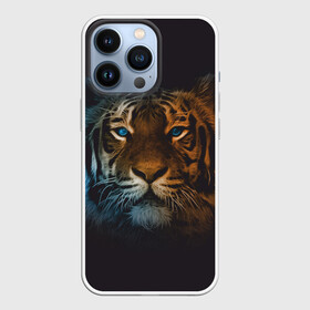 Чехол для iPhone 13 Pro с принтом Тигр с голубыми глазами в Тюмени,  |  | tiger | животное | символ года | тигр | хищник