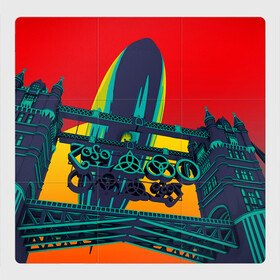 Магнитный плакат 3Х3 с принтом Logo Led Zeppelin в Тюмени, Полимерный материал с магнитным слоем | 9 деталей размером 9*9 см | alternative | led zeppelin | metall | music | rock | альтернатива | лед зеппелин | лэд зепелин | металл | музыка | рок
