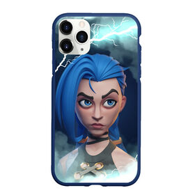 Чехол для iPhone 11 Pro Max матовый с принтом BLUE JINX | ARCAME в Тюмени, Силикон |  | arcane | arcane league of legends | cartoon | jinx | league of legends | mult | stim punk | stimpunk | аркеин | аркейн | джинкс | мульт | мультик | паудер | порох | психопатка | синеголовая | синий хвост | стим панк | стимпанк