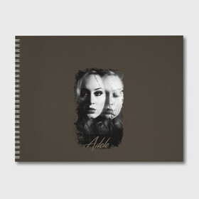 Альбом для рисования с принтом Mirage Adele в Тюмени, 100% бумага
 | матовая бумага, плотность 200 мг. | Тематика изображения на принте: взгляд | имя | лицо | мираж | надпись