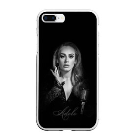 Чехол для iPhone 7Plus/8 Plus матовый с принтом Adele Icon в Тюмени, Силикон | Область печати: задняя сторона чехла, без боковых панелей | Тематика изображения на принте: девушка | имя | микрофон | певица | фото