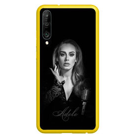 Чехол для Honor P30 с принтом Adele Icon в Тюмени, Силикон | Область печати: задняя сторона чехла, без боковых панелей | Тематика изображения на принте: девушка | имя | микрофон | певица | фото