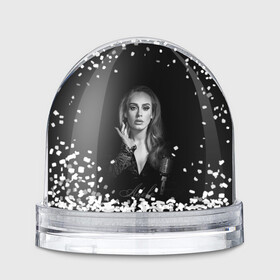 Игрушка Снежный шар с принтом Adele Icon в Тюмени, Пластик | Изображение внутри шара печатается на глянцевой фотобумаге с двух сторон | Тематика изображения на принте: девушка | имя | микрофон | певица | фото