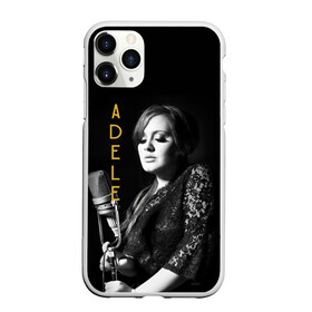 Чехол для iPhone 11 Pro матовый с принтом Певица Adele в Тюмени, Силикон |  | девушка | имя | микрофон | надпись | певица