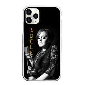 Чехол для iPhone 11 Pro Max матовый с принтом Певица Adele в Тюмени, Силикон |  | Тематика изображения на принте: девушка | имя | микрофон | надпись | певица