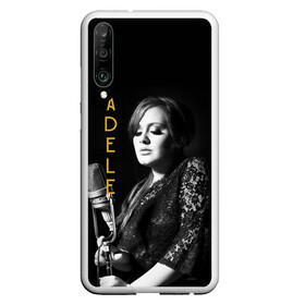 Чехол для Honor P30 с принтом Певица Adele в Тюмени, Силикон | Область печати: задняя сторона чехла, без боковых панелей | девушка | имя | микрофон | надпись | певица