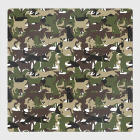 Магнитный плакат 3Х3 с принтом Камуфляж из Собак (Camouflage) в Тюмени, Полимерный материал с магнитным слоем | 9 деталей размером 9*9 см | Тематика изображения на принте: animal | camouflage | dog | military camouflage | барбос | бобик | военный камуфляж | год собаки | друг человека | животное | зверь | ищейка | камуфляж | кинолог | кость | лайка | милитари | охотничий камуфляж | пёс