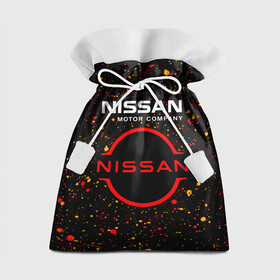 Подарочный 3D мешок с принтом NISSAN   Брызги в Тюмени, 100% полиэстер | Размер: 29*39 см | auto | logo | moto | nissan | paint | symbol | авто | автомобиль | брызги | гонки | знак | краска | лого | логотип | логотипы | марка | машина | мото | ниссан | символ | символы
