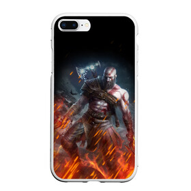 Чехол для iPhone 7Plus/8 Plus матовый с принтом КРАТОС В ОГНЕ | GOD OF WAR (НА СПИНЕ) в Тюмени, Силикон | Область печати: задняя сторона чехла, без боковых панелей | ascension | betrayal | chains of olympus | cratos | ghost of sparta | god of war | hack and slash | kratos | logo | ragnarok | rune | war | атрей | бог войны | война | год ов вар | год оф вар | игра | иероглифы | кратос | лого | логотип | рагнарёк | руны 