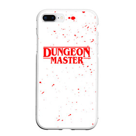 Чехол для iPhone 7Plus/8 Plus матовый с принтом DUNGEON MASTER BLOOD ГАЧИМУЧИ БЕЛЫЙ в Тюмени, Силикон | Область печати: задняя сторона чехла, без боковых панелей | Тематика изображения на принте: aniki | billy | boss | boy | bucks | dark | deep | door | dungeon | fantasy | gachi | gachimuchi | gym | hundred | master | muchi | next | stranger | the | things | three | van | wee | билли | ван | гачи | гачимучи | дела | мучи | 