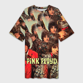 Платье-футболка 3D с принтом The Piper at the Gates of Dawn  Pink Floyd в Тюмени,  |  | pink floyd | pinkfloyd | альбом | арт | артрок | дэвид гилмор | пинк флойд | пинкфлойд | прогрессивный | психоделический | ричард райт | роджер уотерс | рок группа | сид барретт | симфонический | спэйс | эйсид