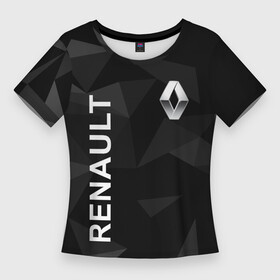 Женская футболка 3D Slim с принтом Renault, Рено в Тюмени,  |  | arcana | for | life | logan | renault | reno | аркана | иномарка | иномарки | логан | рено | рэно