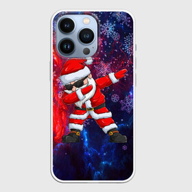 Чехол для iPhone 13 Pro с принтом КОСМЧЕСКИЙ НОВОГОДНИЙ САНТА 2022 в Тюмени,  |  | 2022 | beast | merry christmas | new year | red bow | santa hat | snow | tiger | winter | winter is coming | year of the tiger | год тигра | дед мороз | животные | звери | зверь | зима | зима 2022 | зима близко | новог | новогодни