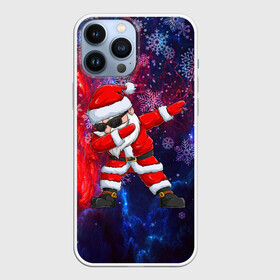 Чехол для iPhone 13 Pro Max с принтом КОСМЧЕСКИЙ НОВОГОДНИЙ САНТА 2022 в Тюмени,  |  | 2022 | beast | merry christmas | new year | red bow | santa hat | snow | tiger | winter | winter is coming | year of the tiger | год тигра | дед мороз | животные | звери | зверь | зима | зима 2022 | зима близко | новог | новогодни