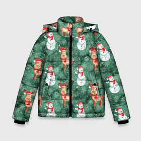 Зимняя куртка для мальчиков 3D с принтом Новогоднее настроение Санта в Тюмени, ткань верха — 100% полиэстер; подклад — 100% полиэстер, утеплитель — 100% полиэстер | длина ниже бедра, удлиненная спинка, воротник стойка и отстегивающийся капюшон. Есть боковые карманы с листочкой на кнопках, утяжки по низу изделия и внутренний карман на молнии. 

Предусмотрены светоотражающий принт на спинке, радужный светоотражающий элемент на пуллере молнии и на резинке для утяжки | 2022 | год тигра | новый год | новый год 2022 | символ года | тигр | тигренок | тигрица | тигры