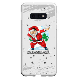 Чехол для Samsung S10E с принтом Merry Christmas Santa Dabbing. в Тюмени, Силикон | Область печати: задняя сторона чехла, без боковых панелей | Тематика изображения на принте: 2022 | dabbing | happy new year | merry christmas | santa dabbing | год тигра | зима близко | нг | новогодний | новогодний тигр | новый год | новый год 2022 | рождество | символ 2022 года | снежинки