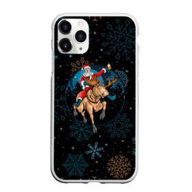 Чехол для iPhone 11 Pro матовый с принтом Олень и Santa. в Тюмени, Силикон |  | 2022 | happy new year | merry christmas | rdnewyear22 | santa | год тигра | зима близко | нг | новогодний | новый год | новый год 2022 | олень | рождество | санта | символ 2022 года | снежинки