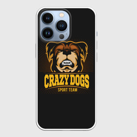 Чехол для iPhone 13 Pro с принтом CRAZY DOGS в Тюмени,  |  | animal | dog | барбос | бобик | гнев | год собаки | друг человека | животное | зверь | злая собака | злость | зубы | ищейка | кинолог | кость | лайка | ненависть | оскал | пёс | собака | собаковод