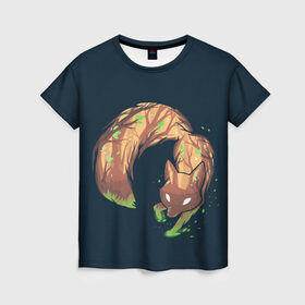 Женская футболка 3D с принтом Лисолес в Тюмени, 100% полиэфир ( синтетическое хлопкоподобное полотно) | прямой крой, круглый вырез горловины, длина до линии бедер | живо | животинка | животинки | животное | животные | звери | зверки | зверята | лес | лесной зверёк | лис | лиса | лисичка | лисички | лисолес | оранжевая лиса | тайга
