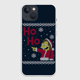 Чехол для iPhone 13 с принтом НЕЛЬСОН ХО ХО (СИМПСОНЫ) в Тюмени,  |  | 2022 | bad | christmas | cold | ha | hipster | ho | klaus | merry | nelson | new | santa | simpsons | snow | winter | year | год | дед | зима | клаус | мороз | нельсон | новый | рождество | санта | симпсоны | снег | ха | хипстер | 