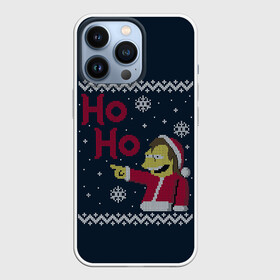 Чехол для iPhone 13 Pro с принтом НЕЛЬСОН ХО ХО (СИМПСОНЫ) в Тюмени,  |  | 2022 | bad | christmas | cold | ha | hipster | ho | klaus | merry | nelson | new | santa | simpsons | snow | winter | year | год | дед | зима | клаус | мороз | нельсон | новый | рождество | санта | симпсоны | снег | ха | хипстер | 