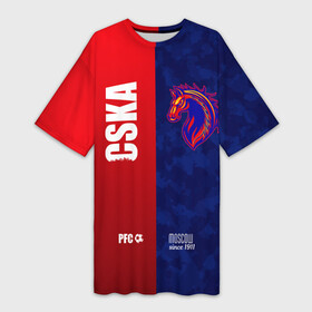 Платье-футболка 3D с принтом FC CSKA since 1911 в Тюмени,  |  | cska | pfc | pfc cska | армейцы | камуфляж | кони | конь | красно синие | мы армейцы | мы цска | пфк | фк | фк цска | футбол | футбольный клуб | цска | цска москва | цска фк | черный камуфляж