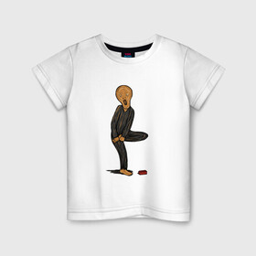 Детская футболка хлопок с принтом КРИК БОЛИ! в Тюмени, 100% хлопок | круглый вырез горловины, полуприлегающий силуэт, длина до линии бедер | edvard | lego | munch | munk | pain | scream | боли | боль | картина | крик | кубик | лего | мунк | художник | эдвард