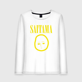 Женский лонгслив хлопок с принтом SAITAMA (NIRVANA) в Тюмени, 100% хлопок |  | anime | man | music | nirvana | one | onepunchman | punch | rock | saitama | аниме | ванпанчмен | музыка | нирвана | рок | сайтама