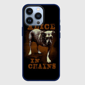 Чехол для iPhone 13 Pro с принтом Alice in chains Dog в Тюмени,  |  | Тематика изображения на принте: alice in chains | alternative | metall | music | rock | алиса в цепях | альтернатива | металл | музыка | рок | элис ин чейнс