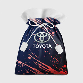 Подарочный 3D мешок с принтом Toyota градиент. в Тюмени, 100% полиэстер | Размер: 29*39 см | Тематика изображения на принте: auto | sport | toyota | авто | автомобиль | бренд | спорт | тойота