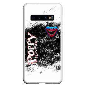 Чехол для Samsung Galaxy S10 с принтом Poppy Playtime Гранж в Тюмени, Силикон | Область печати: задняя сторона чехла, без боковых панелей | Тематика изображения на принте: poppy playtime | игра | кукла | монстр | плэйтайм | поппи плейтайм | хагги вагги | хоррор