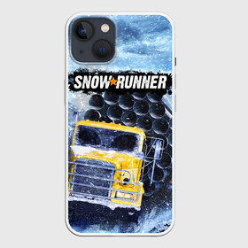 Чехол для iPhone 13 с принтом SNOWRUNNER ART СНОУРАННЕР АРТ в Тюмени,  |  | game | snow runner | snowrunner | winter | грузовик | дальнобойщик | зима | игра | лес | симулятор | снег | сноу раннер | сноураннер