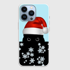 Чехол для iPhone 13 Pro с принтом Новогодний Кот со снежинками в Тюмени,  |  | 2022 | happy new year | merry christmas | год тигра | зима близко | кот | нг | новогодний | новогодний кот | новый год | новый год 2022 | рождество | символ 2022 года | снег | снежинки