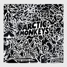 Магнитный плакат 3Х3 с принтом Arctic monkeys Pattern в Тюмени, Полимерный материал с магнитным слоем | 9 деталей размером 9*9 см | Тематика изображения на принте: alternative | arctic monkeys | metall | music | rock | альтернатива | арктик монкейс | арктические обезьяны | металл | музыка | рок