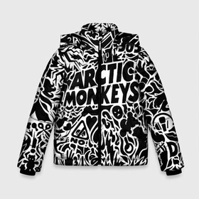 Зимняя куртка для мальчиков 3D с принтом Arctic monkeys Pattern в Тюмени, ткань верха — 100% полиэстер; подклад — 100% полиэстер, утеплитель — 100% полиэстер | длина ниже бедра, удлиненная спинка, воротник стойка и отстегивающийся капюшон. Есть боковые карманы с листочкой на кнопках, утяжки по низу изделия и внутренний карман на молнии. 

Предусмотрены светоотражающий принт на спинке, радужный светоотражающий элемент на пуллере молнии и на резинке для утяжки | alternative | arctic monkeys | metall | music | rock | альтернатива | арктик монкейс | арктические обезьяны | металл | музыка | рок