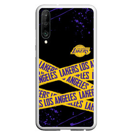 Чехол для Honor P30 с принтом LAKERS LOGO БРЫЗГИ КРАСОК в Тюмени, Силикон | Область печати: задняя сторона чехла, без боковых панелей | america | basketball | kobe bryant | la | la lakers | lakers | lines | los angeles lakers | nba | usa | баскетбол | брызги | брызги красок | кобе брайант | краски | линии | лос анджелес лейкерс | нба | полосы | сша