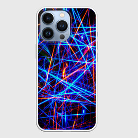 Чехол для iPhone 13 Pro с принтом | NEON LINES | Glowing Lines Effect в Тюмени,  |  | rave neon | живые линии | неновые лучи | неон | неоновая лампа | неоновая ночь | неоновые ленты | неоновые линии разных цветов | неоновый рейв | светящиеся линии | флекс неон | эффект неона