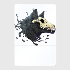 Магнитный плакат 2Х3 с принтом Cool wolf в Тюмени, Полимерный материал с магнитным слоем | 6 деталей размером 9*9 см | fangs | hype | jaw | skull | teeth | wolf | волк | зубы | клыки | хайп | череп